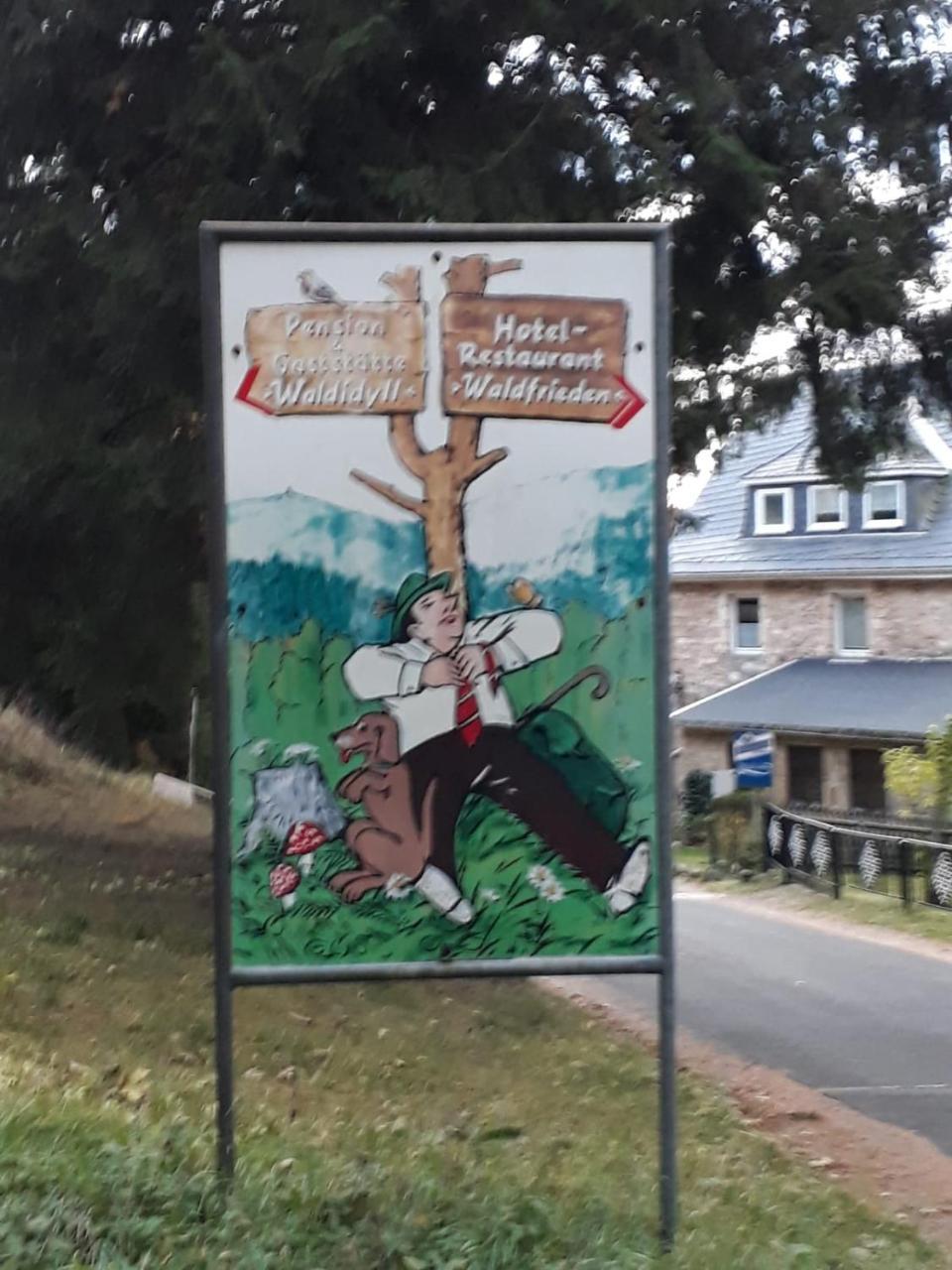 Pension Waldidyll Stützerbach Екстериор снимка